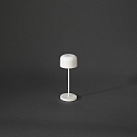 Konstsmide Outdoor LED Akku-Tischleuchte LILLE MINI, IP54, 2200 / 2700K, USB-Ladeschale, dimmbar, wei�
