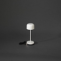 Konstsmide Outdoor LED Akku-Tischleuchte LILLE MINI, IP54, 2200 / 2700K, USB-Ladeschale, dimmbar, wei�