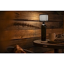 Konstsmide battery table lamp BOTTLE with USB connection, with touch dimmer IP54, black dimmable