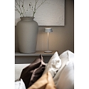 Konstsmide battery table lamp MENTON USB IP54, grey, lacquered dimmable