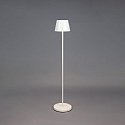 Konstsmide battery floor lamp POMEZIA MEDIUM USB IP54, white dimmable