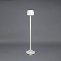 Konstsmide battery floor lamp POMEZIA MEDIUM USB IP54, white dimmable