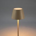 Konstsmide battery floor lamp POMEZIA MEDIUM USB IP54, sand coloured dimmable
