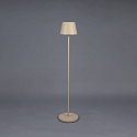 Konstsmide battery floor lamp POMEZIA MEDIUM USB IP54, sand coloured dimmable