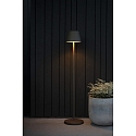 Konstsmide battery floor lamp POMEZIA MEDIUM USB IP54, black dimmable