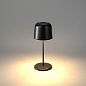 Konstsmide battery table lamp BIOT USB IP54, black dimmable