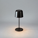Konstsmide battery table lamp BIOT USB IP54, black dimmable