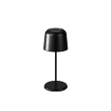 Konstsmide battery table lamp BIOT USB IP54, black dimmable