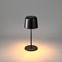 Konstsmide battery table lamp BIOT USB IP54, black dimmable