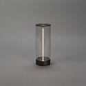 Konstsmide LED Akku-Tischleuchte EDISON S USB, 1W, 2700K, 10-100lm, IP54, dimmbar, anthrazit