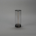 Konstsmide LED Akku-Tischleuchte EDISON S USB, 1W, 2700K, 10-100lm, IP54, dimmbar, anthrazit