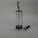 Konstsmide LED Akku-Tischleuchte EDISON S USB, 1W, 2700K, 10-100lm, IP54, dimmbar, anthrazit
