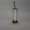 Konstsmide LED Akku-Tischleuchte EDISON S USB, 1W, 2700K, 10-100lm, IP54, dimmbar, anthrazit