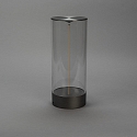 Konstsmide LED Akku-Tischleuchte EDISON L USB, 1,2W, 2700K, 10-100lm, IP54, dimmbar, anthrazit