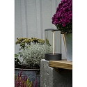 Konstsmide LED Akku-Tischleuchte EDISON M  USB, 1,2W, 2700K, 10-100lm, IP54, dimmbar, anthrazit