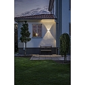 Konstsmide LED Au�en-Wandleuchte CHIERI, IP54, Up/Down, 6 LEDs, 8W 3000K 400lm, Wei�, Aluminium / Klarglas
