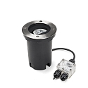 Konstsmide Outdoor Bodeneinbaustrahler, IP65, rund, 230V, GU10 max. 6W, Lichtwinkel verstellbar 0-15�, Edelstahl 304 / Klarglas