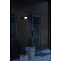 Konstsmide LED Au�enWall luminaire SMARTLIGHT WIDE, with sensor + HD camera, 18W 5000K 1200lm, black metal / plastic