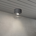 Konstsmide ceiling luminaire VARESE switchable IP54, dark grey 