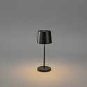 Konstsmide battery table lamp VENCE MINI USB IP54, black dimmable