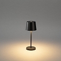Konstsmide battery table lamp VENCE MINI USB IP54, black dimmable