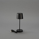 Konstsmide battery table lamp VENCE MINI USB IP54, black dimmable