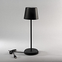 Konstsmide LED Akku-Tischleuchte VENCE USB, 2,2W, 2700K, 15-120lm, IP54, dimmbar, schwarz