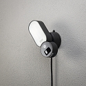 Konstsmide outdoor wall luminaire KONSTSMIDE SMARTLIGHT with camera IP54, black dimmable