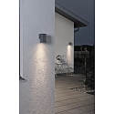Konstsmide Au�en-Wandleuchte MONZA, GU10, anthrazit, Aluminium / Klarglas