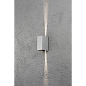 Konstsmide HighPower LED Au�en-Wandleuchte CREMONA, Up/Down, Lichtaustritt verstellbar, 3W 3000K 460lm, Silbergrau / klar