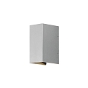 Konstsmide HighPower LED Au�en-Wandleuchte CREMONA, Up/Down, Lichtaustritt verstellbar, 3W 3000K 460lm, Silbergrau / klar