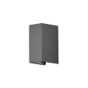 Konstsmide HighPower LED Au�en-Wandleuchte CREMONA, Up/Down, Lichtaustritt verstellbar, 3W 3000K 460lm, Anthrazit / klar