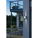 Konstsmide LED outdoor wall luminaire CREMONA, 2 sides adjustable 0�-90�, 3W 3000K 250lm, anthracite aluminium / frosted acrylic