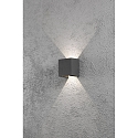 HighPower LED Au�en-Wandleuchte CREMONA, 3W 3000K 460lm, Anthrazit, Aluminium / Acrylglas klar, Lichtaustritt verstellbar