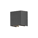 HighPower LED Au�en-Wandleuchte CREMONA, 3W 3000K 460lm, Anthrazit, Aluminium / Acrylglas klar, Lichtaustritt verstellbar