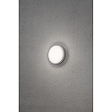 Konstsmide LED Au�en-Wand- / Deckenleuchte CESENA, IP54, rund, 10W 3000K 900lm, Wei�, Aluminium / Acrylglas opal