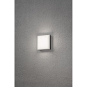 Konstsmide LED Au�en-Wand- / Deckenleuchte CESENA, IP54, eckig, 10W 3000K 900lm, Wei�, Aluminium / Acrylglas opal