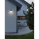Konstsmide HighPower LED Au�en-Wandleuchte MONZA DOWN, 6W 3000K 550lm, Anthrazit / Aluminium, Kunststoff opal