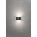 Konstsmide HighPower LED Au�en-Wandleuchte MONZA UP/DOWN, 12W 3000K 1100lm, Anthrazit / Aluminium, Kunststoff opal