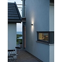 Konstsmide HighPower LED Au�en-Wandleuchte MONZA UP/DOWN, 12W 3000K 1100lm, Anthrazit / Aluminium, Kunststoff opal