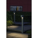 Konstsmide LED Wegeleuchte CREMONA, Lichtstrahl von 0�-90� einstellbar, 8W 3000K 600lm, Acrylglas klar / Anthrazit