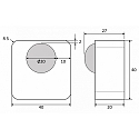 CASAMBI Bluetooth Sensor CASAMBI MOTION PAUL SMP-MLBTW, PIR Bewegung + Licht, Batterie-Betrieb, max. 14 Meter, magnetisch, Schwarz