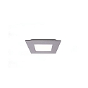 LED ceiling luminaire LED Panel square 8, current constant, 350 mA, 8W 4000K 120�, white