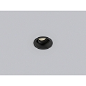 Helestra ceiling recessed luminaire NESO swivelling, set back GU10 IP20, black matt dimmable