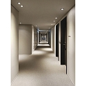 Helestra ceiling recessed luminaire NESO swivelling, set back GU10 IP20, black matt dimmable