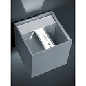Helestra LED Au�enwandleuchte SIRI 44, IP54, eckig, Up/Down, verstellbar, 7W 3000K 390lm, CRi >90, dimmbar, mattschwarz