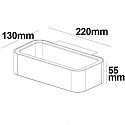 ISOLED LED Au�enwandleuchte CREE Up&Down,120�, 1x7W, 3000K, 310lm, IP54, eckig, Aluminium, silber