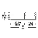 LED Fliesenprofil Abschluss, Aluminium eloxiert