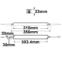 ISOLED Outdoor LED Trafo 24V/DC, 0-150W, IP65, slim