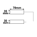 ISOLED Anschlussbox 2x3-polig, 0,5-2,5mm�, max. 450V/16A zur Durchverkabelung, mit 30cm Anschlussleitung